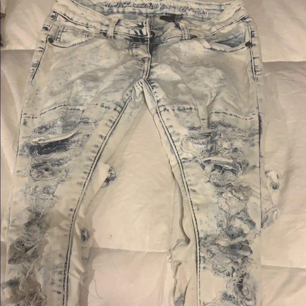 Light blue stone wash Skinny jeans